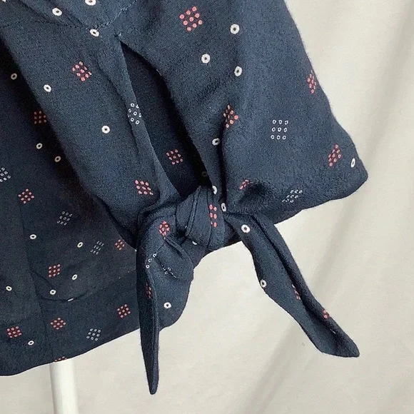 & Other Stories Navy Geometric Print Lightweight Viscose Blazer Size 8 - Picture 11 of 16